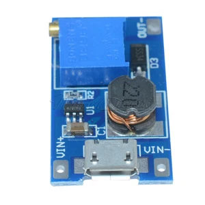 2A DC-DC Boost Step up Conversion Module MicroUSB 2V-24V to 5V-28V 9V 12V 24V - Bild 1 von 6