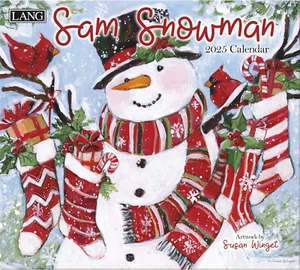 Lang Sam Snowman 2025 Wall Calendar w - Picture 1 of 2