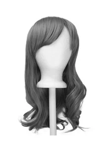 20'' Wavy Cut with Long Bangs Slate Gray Anne Cosplay Wig NEW - Picture 1 of 3