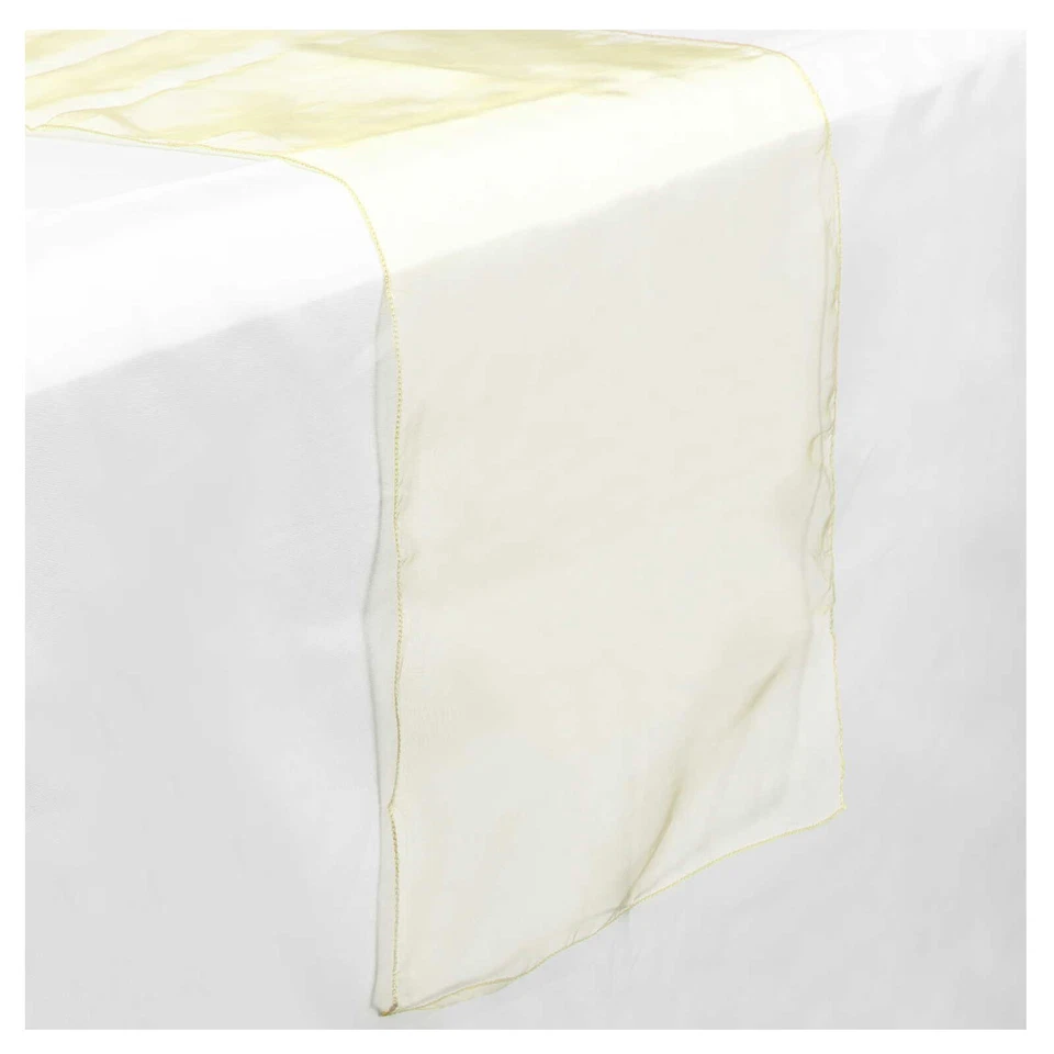 5 Organza Sheer 14" x 108" Long Wedding Dining Room Table Runners - Many Colors - Image 1 of 1