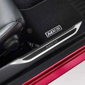 New Genuine Mazda MX-5 ND Scuff Plates Set (x2) Accessory Part 0000-8T-D36B - Picture 1 of 10