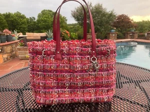Dior Panarea Tasche rot rosa Stoffbezogen & Tasche Organizer Einsatz & Beutel - Bild 1 von 16