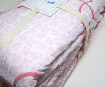 Pottery Barn Kids Multi Colors Embroidered Lattice Cotton Lara Full Queen Quilt - Image 1 of 4