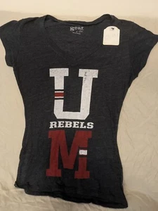 Ole Miss Rebels Women’s V-Neck T-Shirt-Medium-NWT - Picture 1 of 1