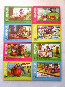 4 Jaymar 1950's Nursery Rhyme Tray Puzzle Miss Muffin Jack Jill Peter Piper - Picture 1 of 5