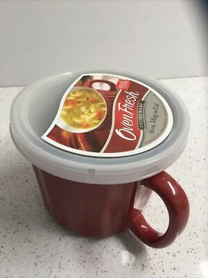 Good Cook Oven Fresh Red 16oz Mug  w/ Lid. Microwave / Dishwasher & Oven Safe - Image 1 of 4