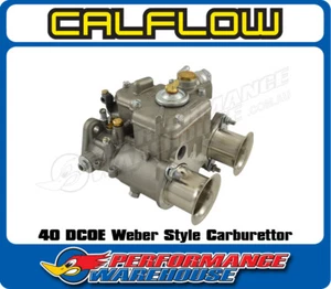 40 Dcoe Weber Style Carburettor with Chrome Ram Tubes - Bild 1 von 7