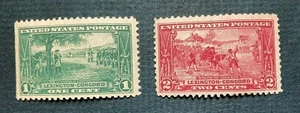 US Stamps  Scott # 617 MNH OG # 618 MH OG- Both Stamps F/Vf - Lexington-Concord - Picture 1 of 2