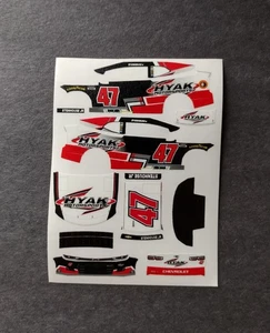 2025 Custom Ricky Stenhouse Jr #47 Hyak Motorsports 1/64 Peel & Stick Decals - Bild 1 von 1