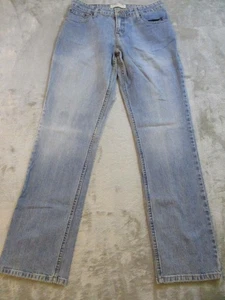Levi's Stretch Mid Rise Jeans Womens 8 Medium Blue Denim Straight Boot Cut 30x30 - Picture 1 of 18