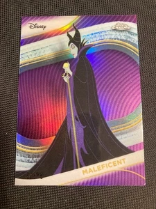 2025 Topps Chrome Disney Maleficent #119 Purple Wave Refractor /75 Color Match! - Bild 1 von 2