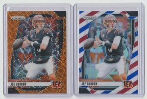 Lotto carte rifrattore Panini Prizm Joe Burrow 2024 / Orange Lazer / RWB / Bengals - Foto 1 di 1