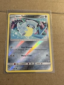 2019 POKEMON - ALOLAN SANDSHREW 137/236 Cosmic Eclipse Reverse Holo - Picture 1 of 2