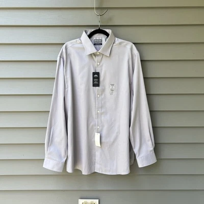 Camisa de Vestir Michael Kors Ajuste Regular Confort Elastizada Gris Para Hombre Talla 2XL Foto 1 de 4