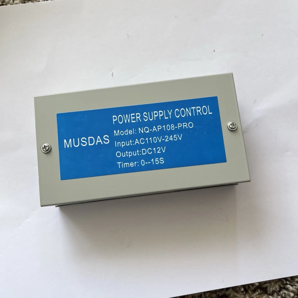 Nuevo Control de Fuente de Alimentación MUDAS 110-245V, Temporizador de Salida DC12V 0-15S Foto 1 de 4