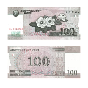 Koreanische 100 Won Banknote unzirkuliert (2008) - Bild 1 von 1