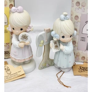 Precious Moments Fan Special 1990 Condividere insieme le buone notizie 1991 scatola ed etichette - Foto 1 di 16