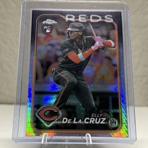 2024 Topps Chrome Elly De La Cruz #44 RC Prism Refractor - Reds ROOKIE - Picture 1 of 2