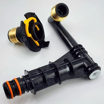 NEW OEM SUNCAST Hose Reel Out Tube (Brass) + In Tube Retainer Clip (Brass) - Image 1 of 4