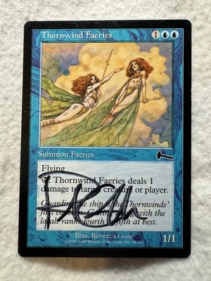 MTG - Thornwind Faeries - Rebecca Guay Signed - Urza's Legacy - NM - Free Ship! - Image 1 of 2