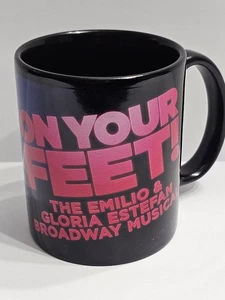 Emilio & Gloria Estefan On Your Feet Souvenir Black Coffee Mug Cup Musical - Picture 1 of 4