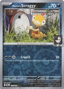 Marnie's Scraggy SV10: Destined Rivals 132/182- NM - Reverse Holo - Picture 1 of 2
