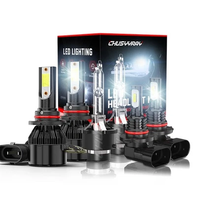 For 2007-2012 Lexus ES350 6pcs HID Headlight Bulb High/Low Beams LED FOG LIGHT - Image 1 of 4