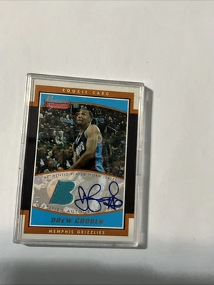 2002 Bowman Signatures Drew Gooden Grizzlies RPA RC Rookie Patch AUTO /999 - Image 1 of 2