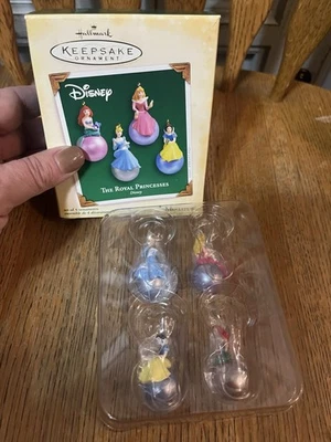 The Royal Princesses Ornaments ~ Set of 4 Miniatures ~ Hallmark Keepsake ~ 2005 - Image 1 of 4
