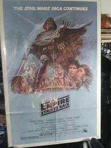 THE EMPIRE STRIKES BACK ORIGINAL 1980 ONE SHEET MOVIE POSTER * 41 X 27 - Bild 1 von 4