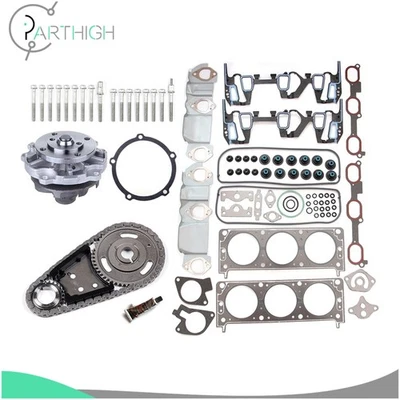 Kit de cadena de distribución y juego de juntas de cabezal de bomba de agua para Buick Century 2003 personalizado 3.1 Foto 1 de 4