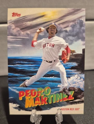 2023 Topps Bob Ross Joy of Baseball #PC-2 Pedro Martinez Painting the Corners - Image 1 of 2