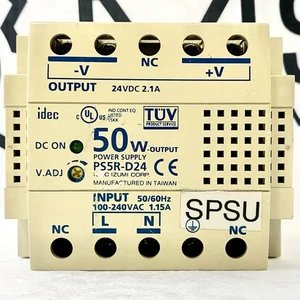 IDEC PS5R-D24 Power Supply 50W 24VDC Output 100-240VAC 1.15A 50/60Hz - Picture 1 of 6