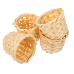 4Pcs Decorative Woven Storage Baskets for Fruits Snacks and Gift Giving - Picture 1 of 12