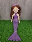 Ganz Shimmer Cove Mermaid Fiona Girl 18" Stuffed Doll Purple w/ Red Hair H14070