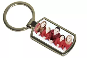 Custom Printed Keyring free Gift Box, Family, Logo, Kids, Pets, Children - Picture 1 of 3