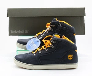 TIMBERLAND SLIMCUP GRFTN LACE ZIP JUNIOR BOOTS UK 4 EU 37 NAVY BLUE RRP £80 AD - Picture 1 of 10