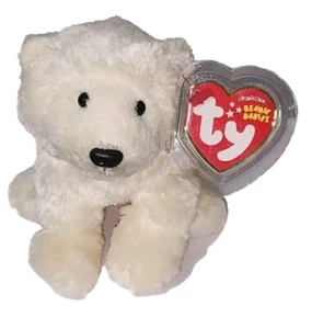 Ty Beanie Baby GLACIER the Polar Bear Sea World Excl. 8" MWMTs Plush Stuffed Toy - Picture 1 of 8