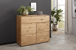 Kommode Sideboard 100x91cm Massivholz Eiche geölt Wildeiche massiv NEU OVP!!!! - Bild 1 von 6