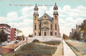 c.1910 St. Augustus Church Bronx NY post card