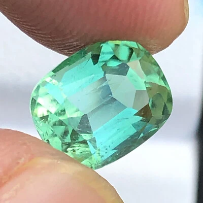 2.50 Carat Faceted Cut Sea Green Tourmaline Loose Gemstone From Jaba Afghanistan - Image 1 of 4