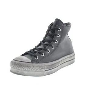 Converse Leather Smoke Ltd Platform High Top Nero - Donna Scarpe Sneakers - Imagen 1 de 4