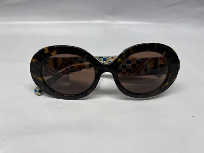 Овальные солнцезащитные очки большого размера Dolce & Gabbana Havana, БЕЗ ЧЕХЛА - Изображение 1 из 4