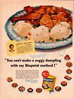 Print Ad Bisquick 1954 Dumplings General Mills Full Page Magazine 10.5