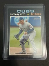 2020 TOPPS HERITAGE REAL ONE ANTHONY RIZZO AUTO CHICAGO CUBS (See Description)