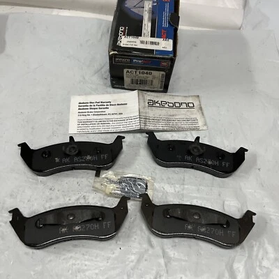 AKEBONO Ceramic Brake Pad SET ACT1040  for 2003-2011 Lincoln Ford Mercury OEM - Image 1 of 4