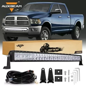 AUXBEAM Hidden Bumper 240W 42'' Curved LED Light Bar for 2009-18 Dodge RAM 1500 - Picture 1 of 12