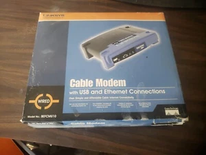 LINKSYS Etherfast Broad-Band Cable Modem BEFCMU10 1.D1 w/Power new - Picture 1 of 1