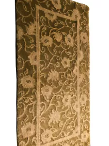 Vintage Rug Fine Tibetan Rug Handmade Rug Olive Gold 2x4 C.1970 2'x4' rug - Picture 1 of 6