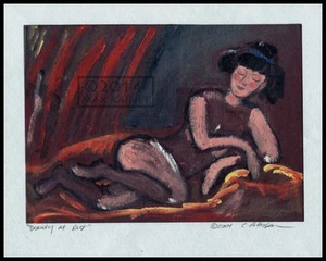 Beauty at Rest nude female = Signed ART PRINT = Cathy Peterson = LISTED ARTIST - Picture 1 of 8
